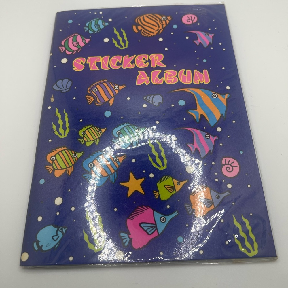 1980’s vintage Colorful Fish Sticker Album